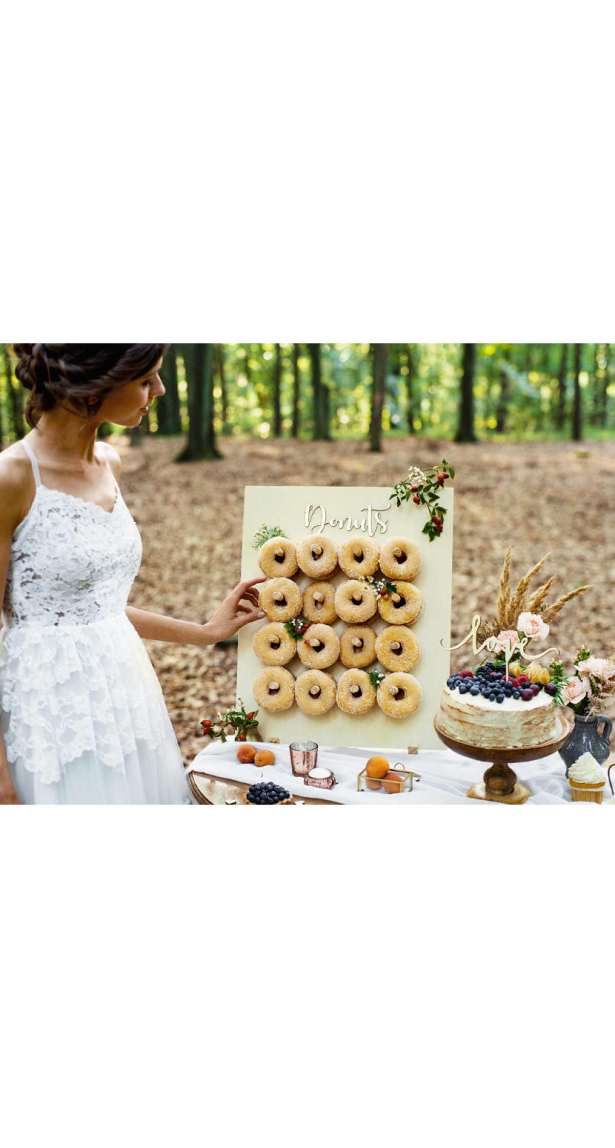 Donut Wall, Natural Wood, 45x55cm