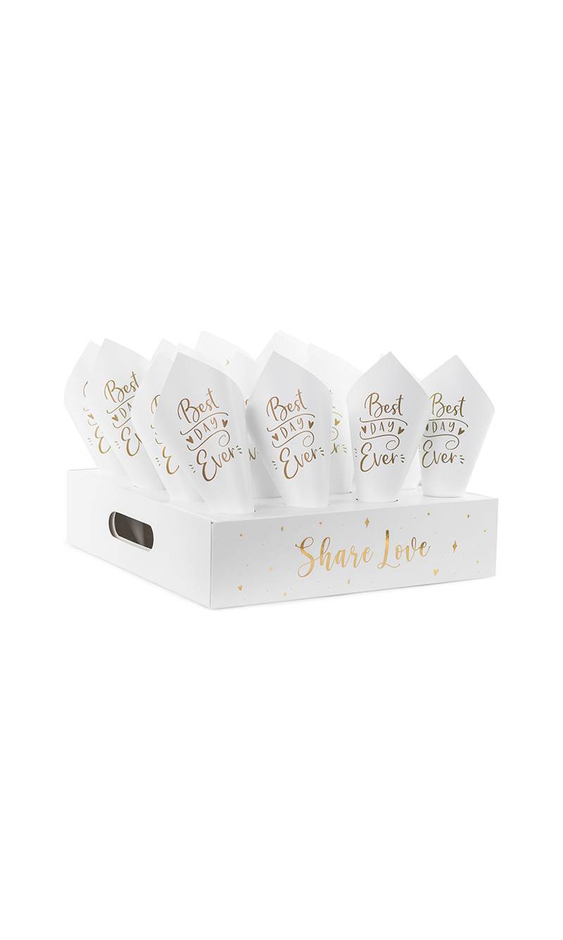 Confetti Cone Stand with 16 Cones