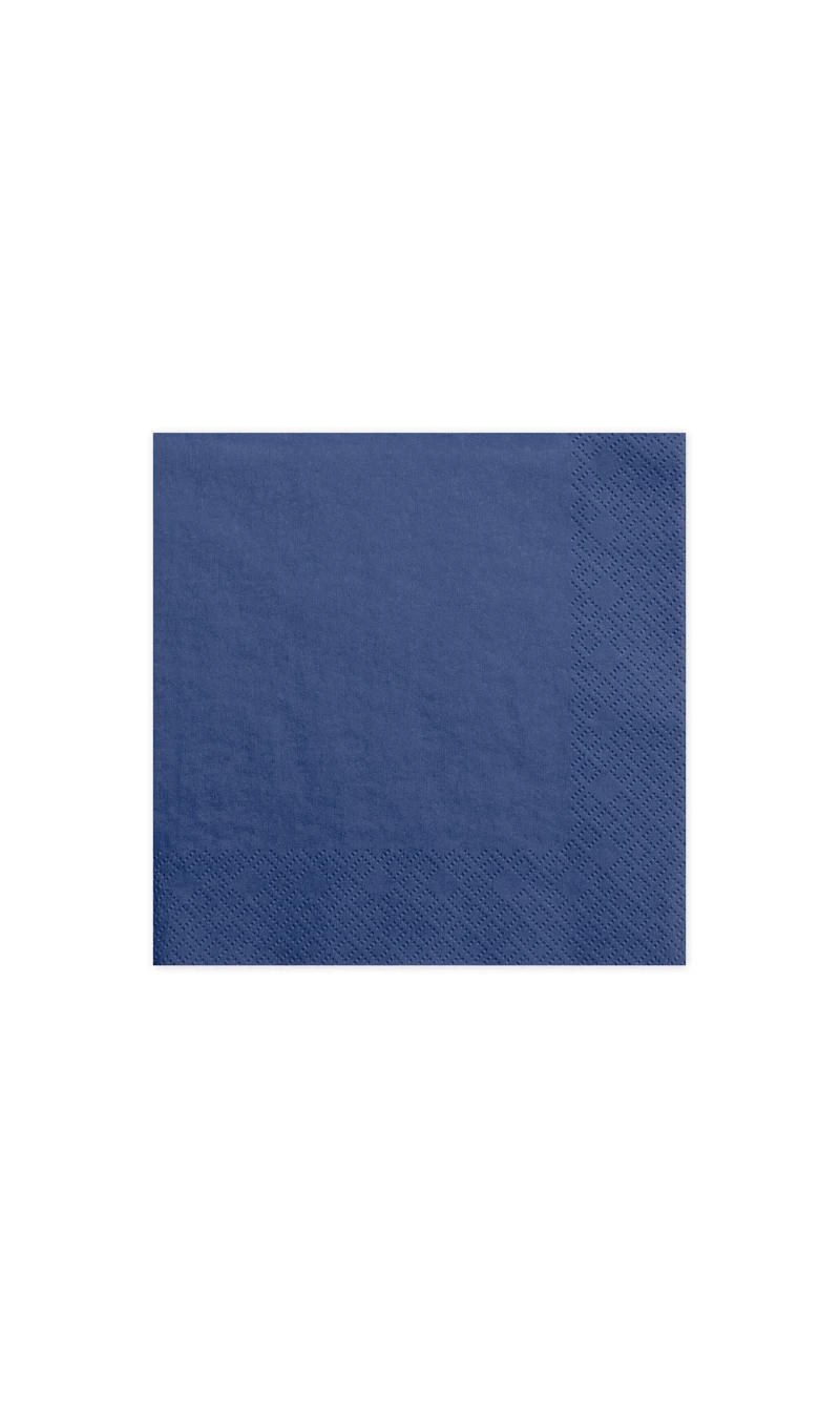 Napkins, 3 Layers, Navy Blue, 33x33cm (1pkt / 20pc)