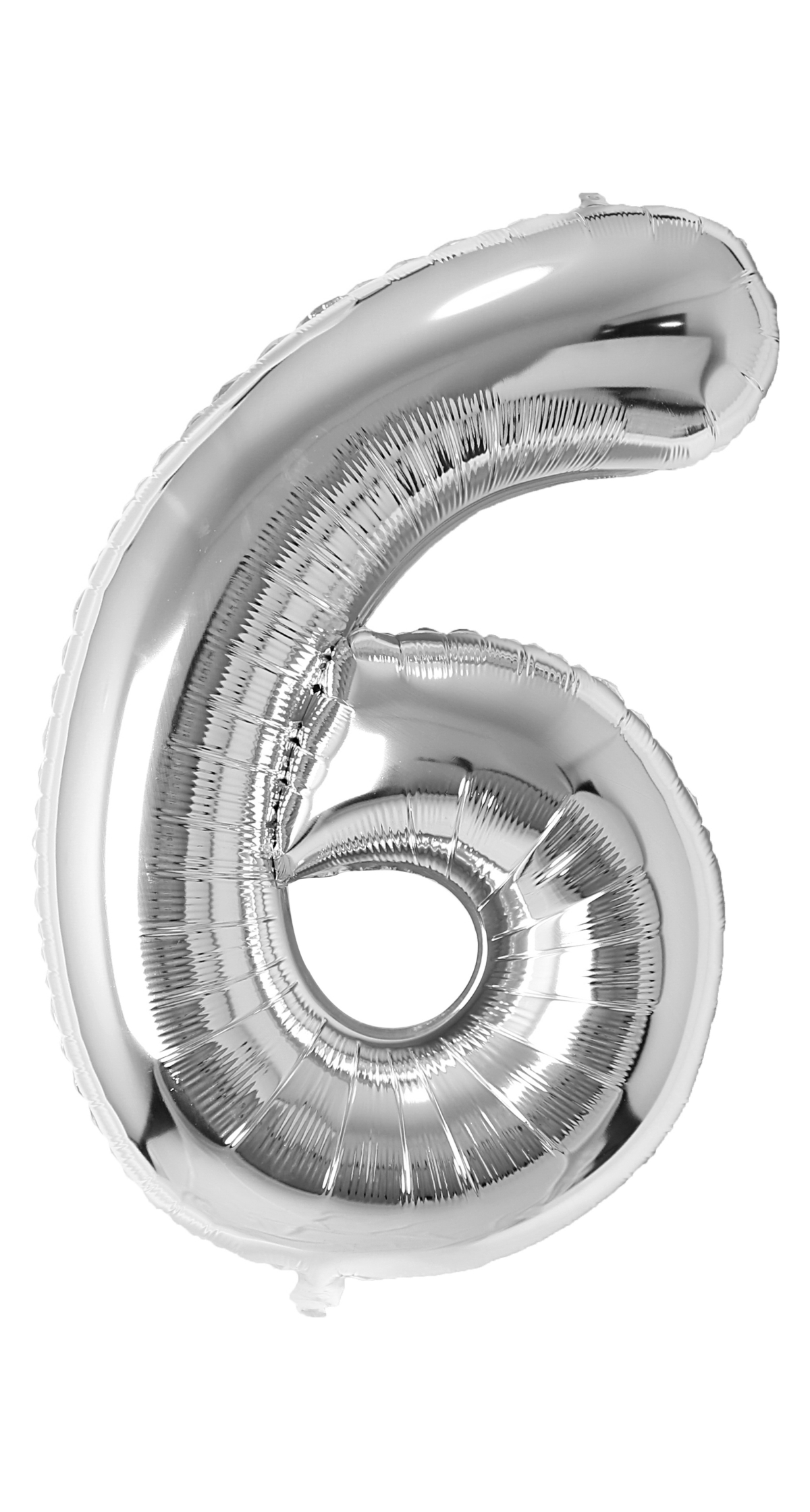 34 Inch Foil Balloon Number 6 - Silver