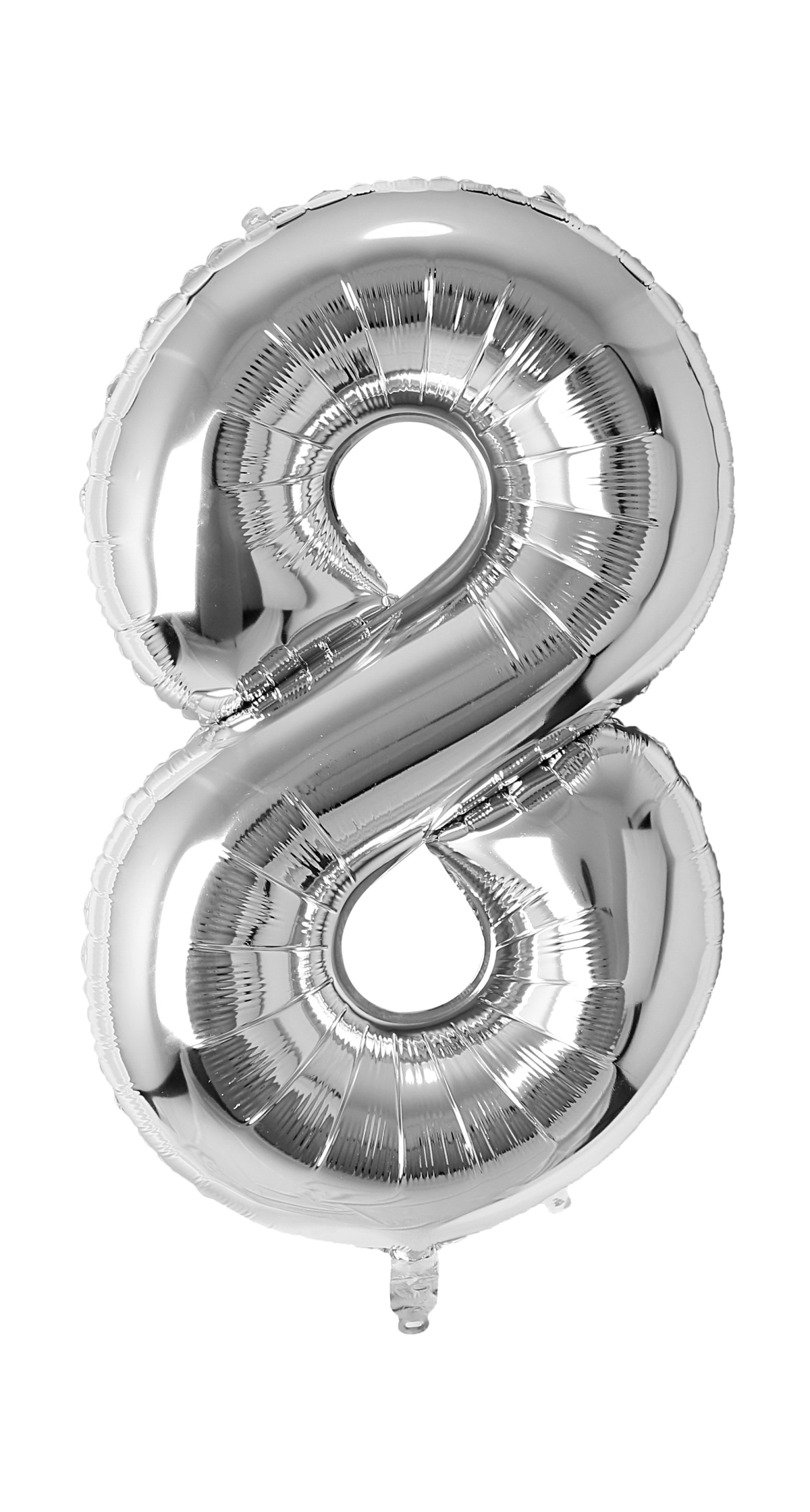34 Inch Foil Balloon Number 8 - Silver