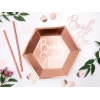 Plates Bride Squad, Rose Gold, 23cm (1 pkt / 6 pc.)