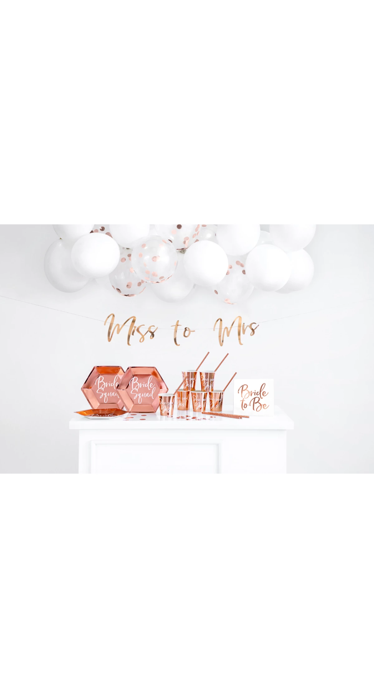 Plates Bride Squad, Rose Gold, 23cm (1 pkt / 6 pc.)