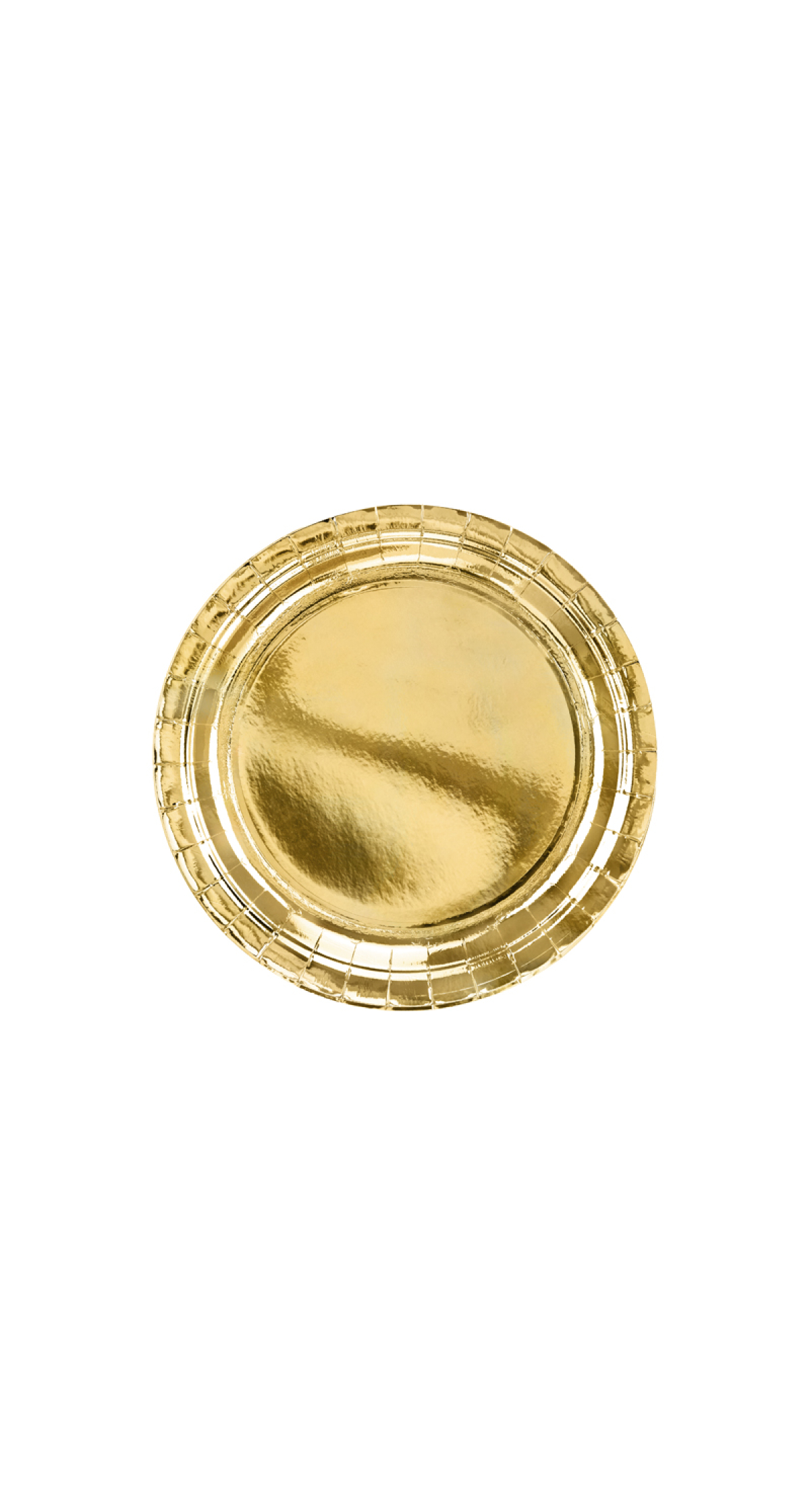 Plates, Gold, 23cm (1pkt / 6pc)