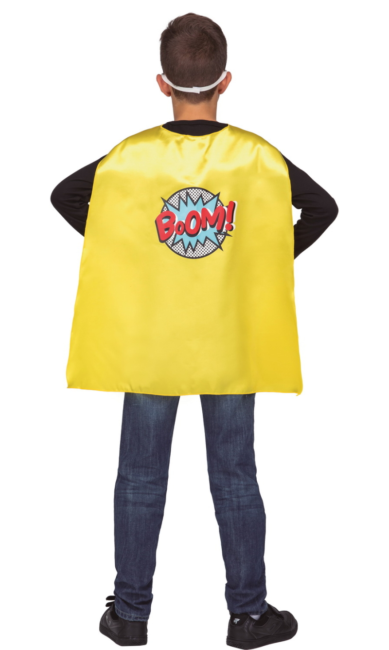 Super Hero Yellow Cape - Age 3 to 6 Years