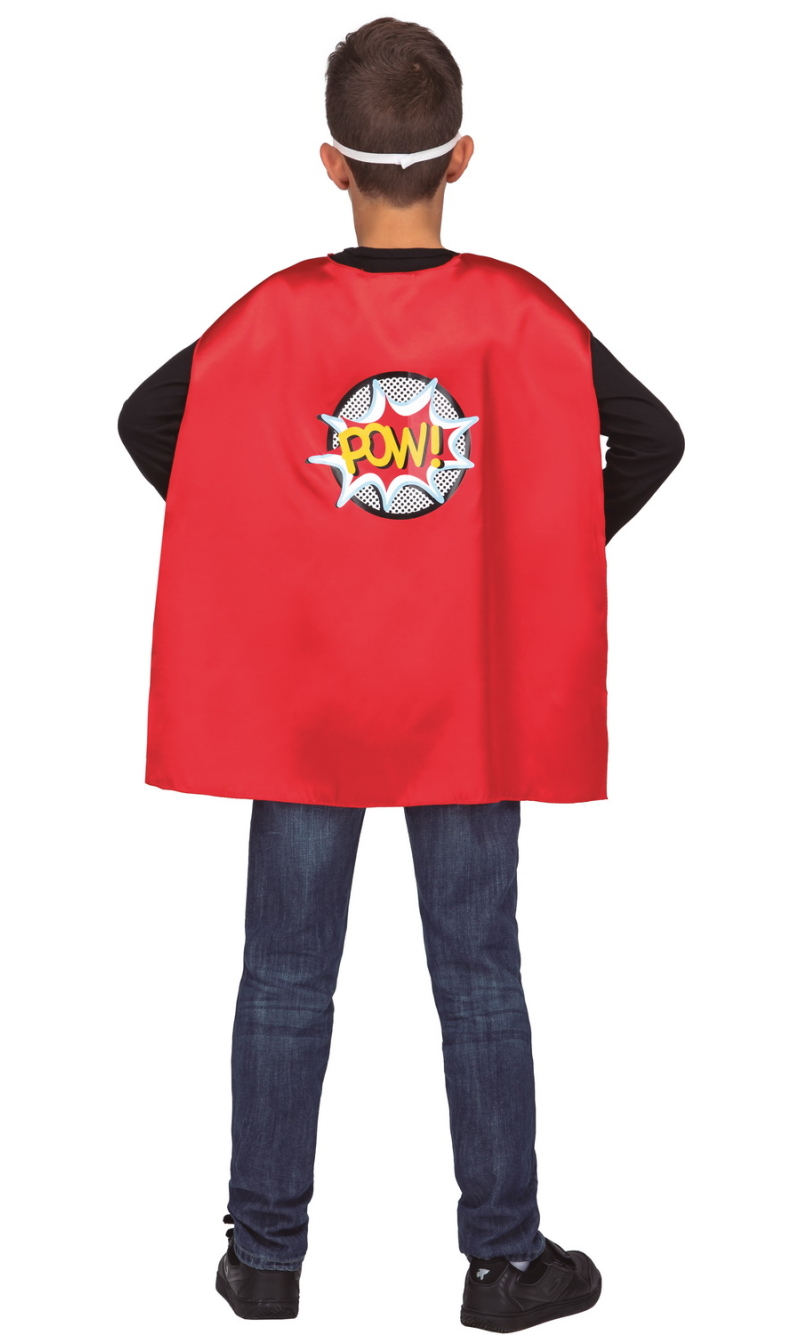 Super Hero Red Cape  - Age 3 to 6 Years