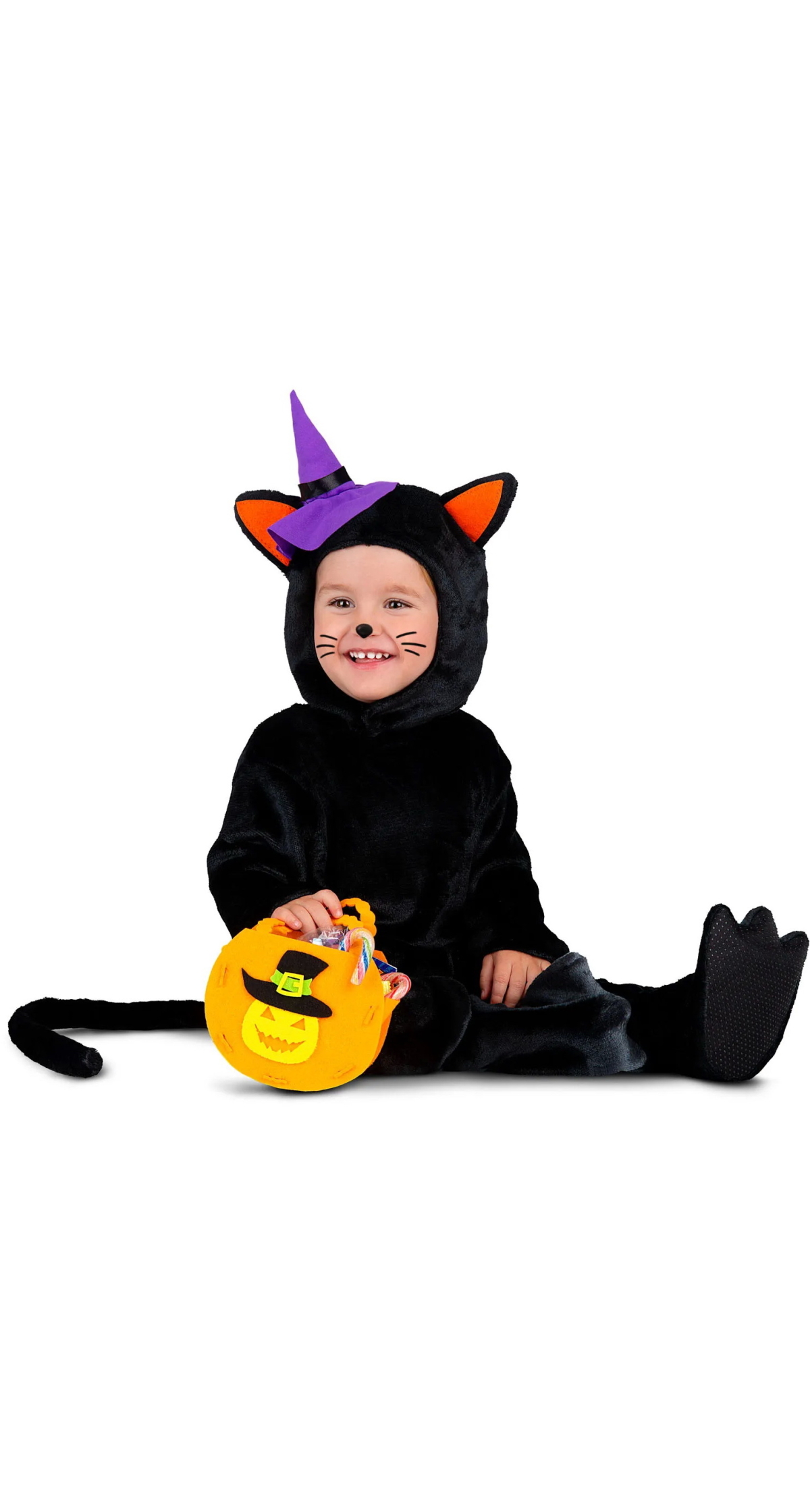 Kitty Cat With Pumpkin Costume - Age 3 to 4 Years