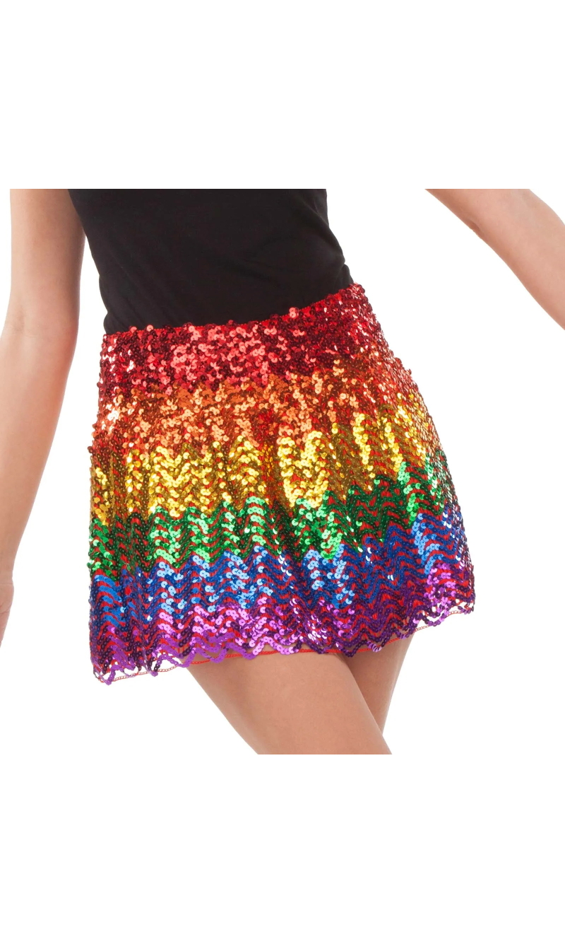 Rainbow Miniskirt - Adult Size S/M