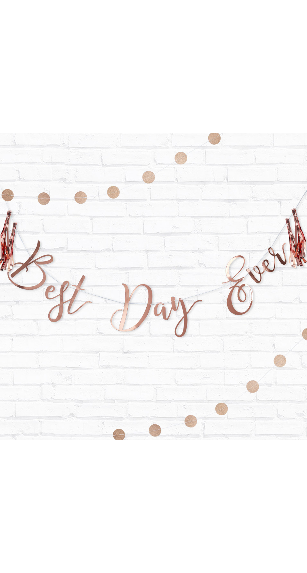 Best Day Ever Rose Gold Bunting - 1.5m
