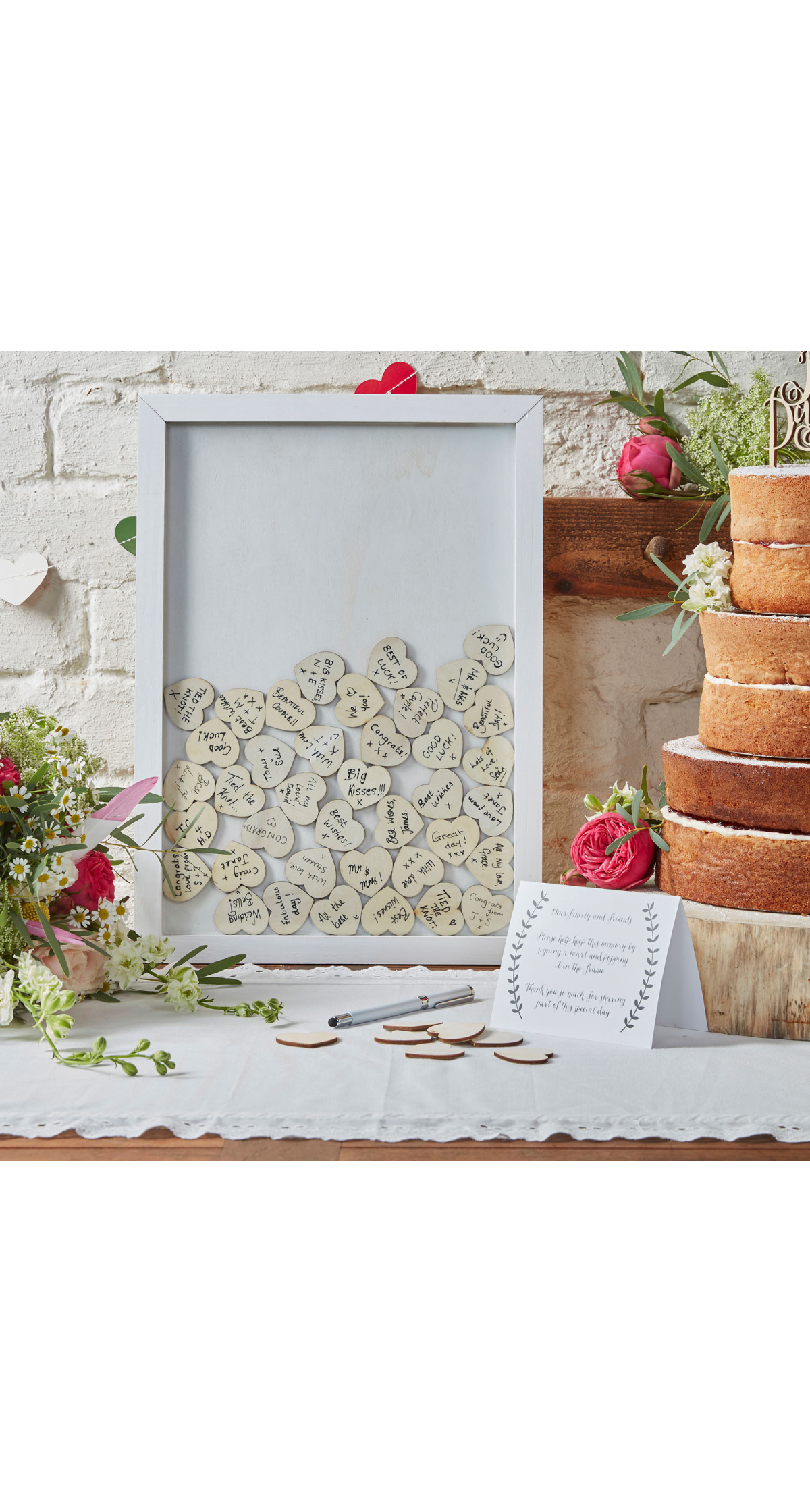 Drop Top Frame Guest Book - 30cm x 42cm