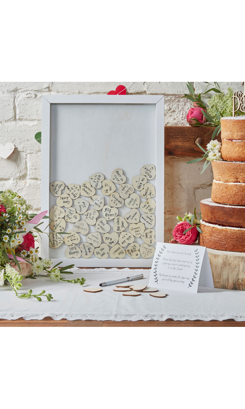Drop Top Frame Guest Book - 30cm x 42cm