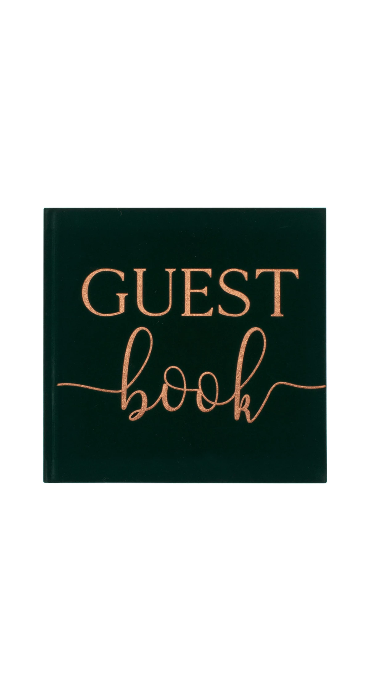Botanical Wedding (32 Pages) Velvet Guestbook - 21cm x 21cm