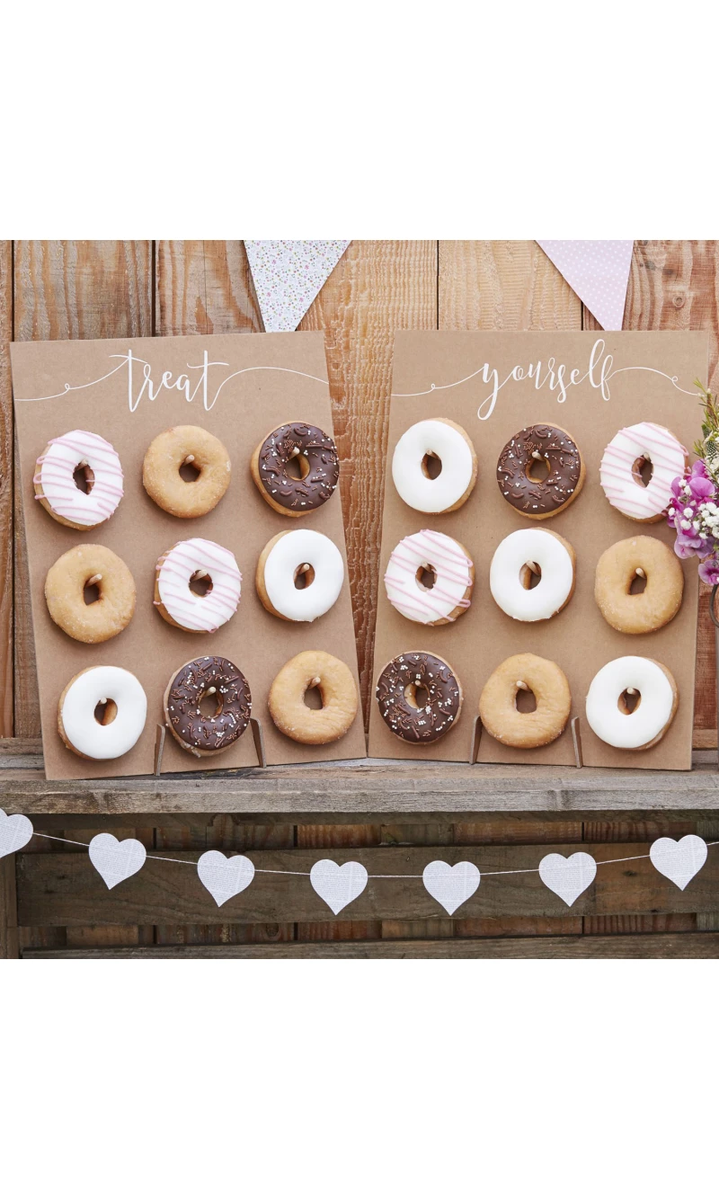 Rustic Kraft Double Donut Wall - 42cm x 32cm
