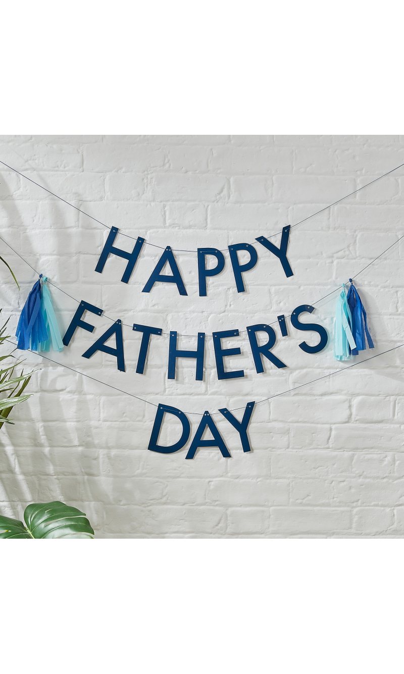 Happy Father's Day Bunting with Tassels - 3.5m
