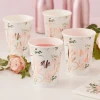 Hen Party Floral Team Bride Cups - 8pk