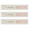 Rose Gold Team Bride Hen Party Tattoos - 16pk