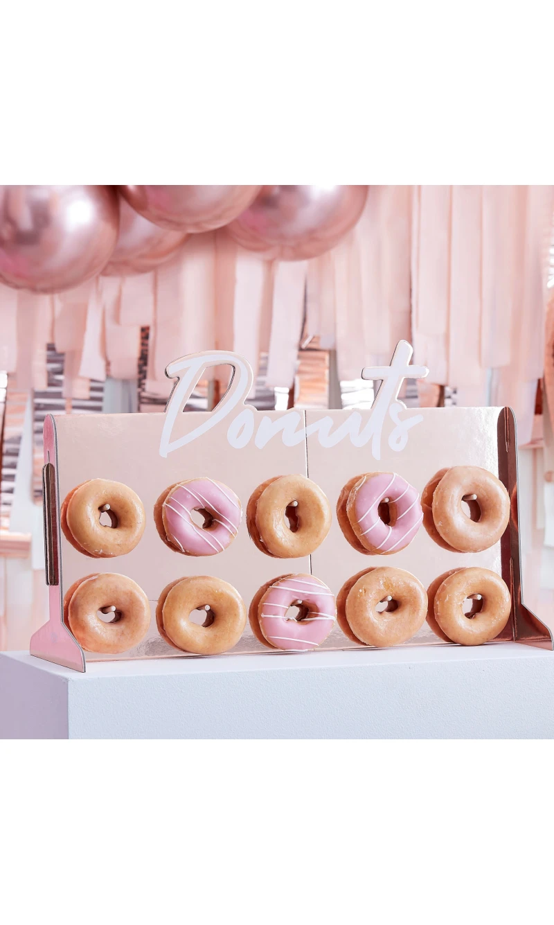 Rose Gold Foiled Donut Wall - 55cm x 35cm