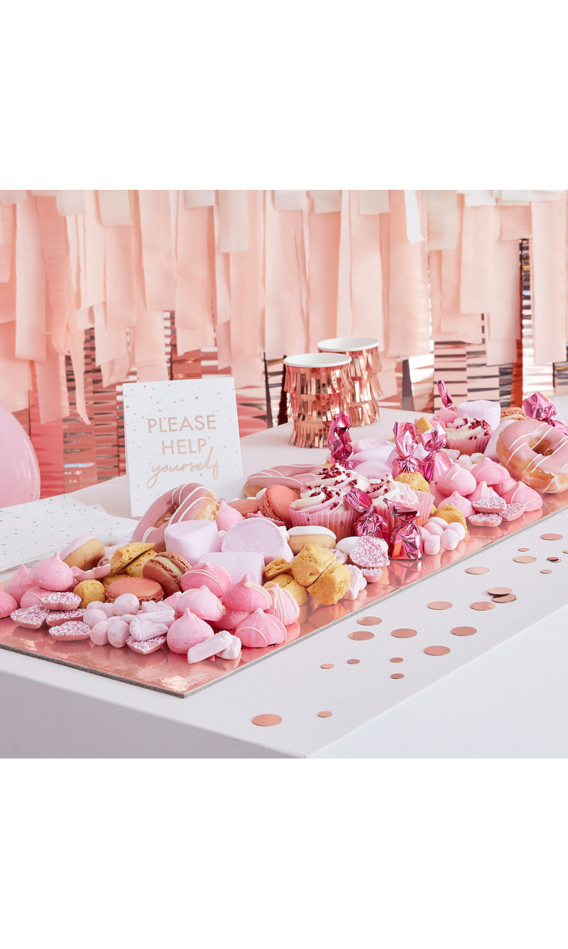 Rose Gold Food Grazing Board Table Kit