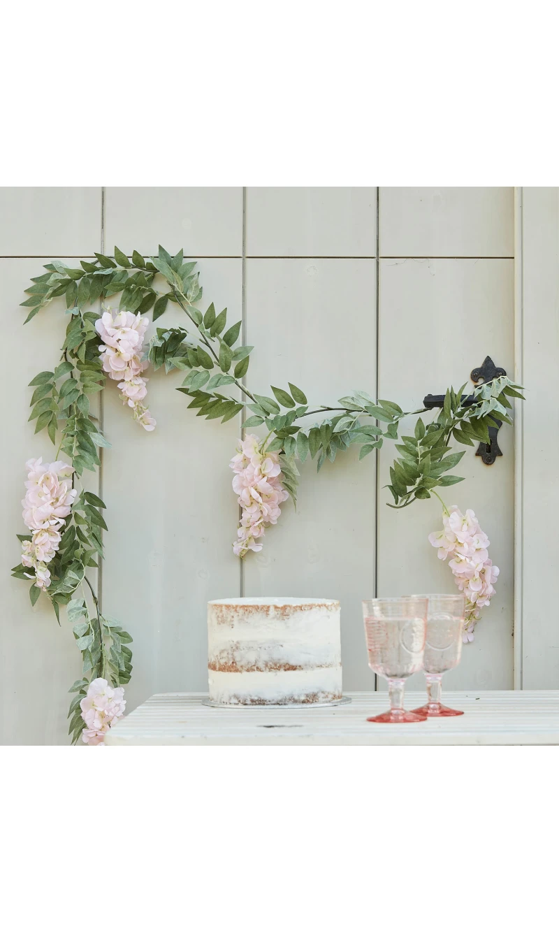 Wisteria Foliage Garland Hydrangea - 1.8m