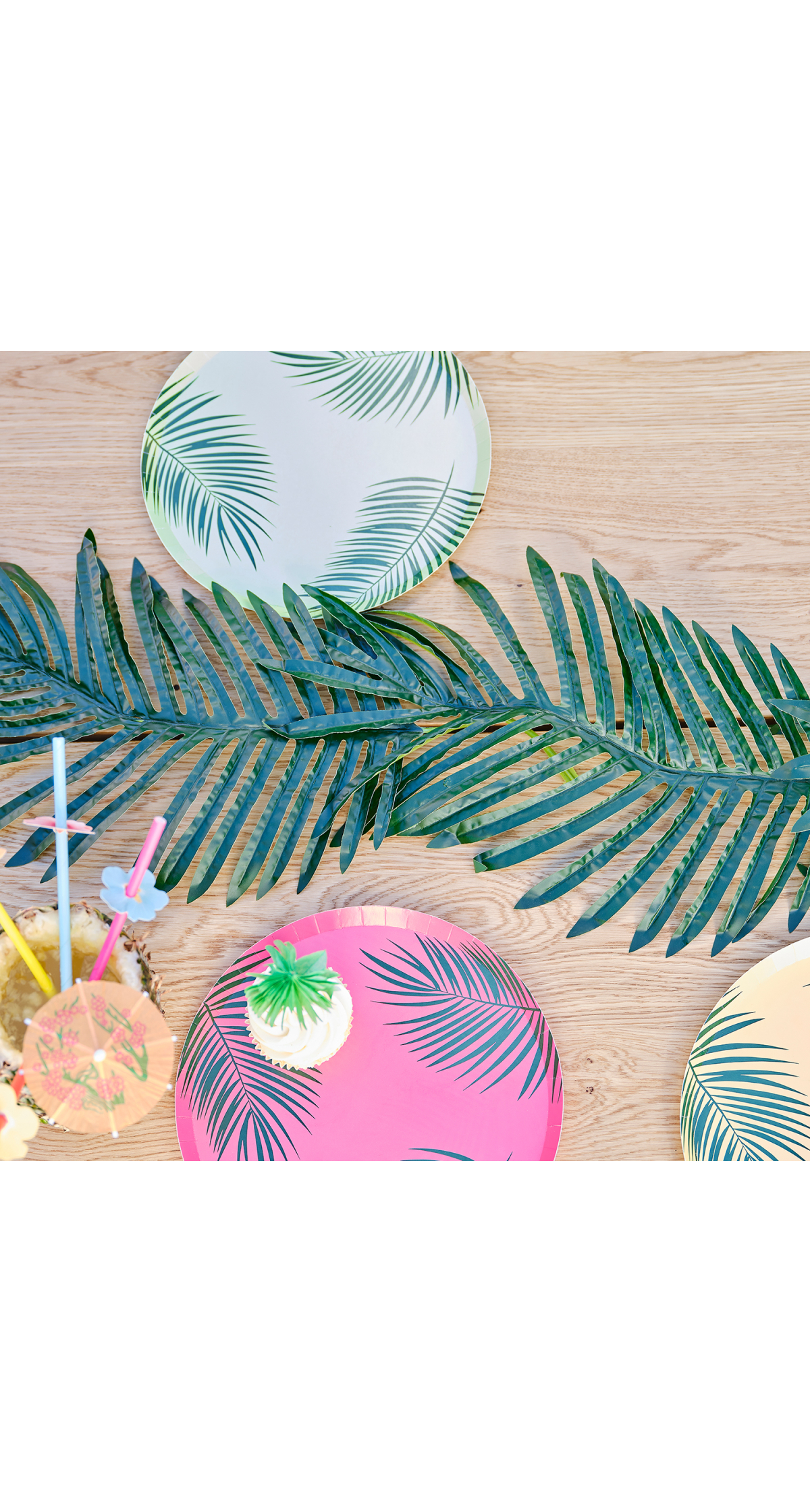 Palm Leaf Foliage Stems Decoration Kit 50cm - 3pk