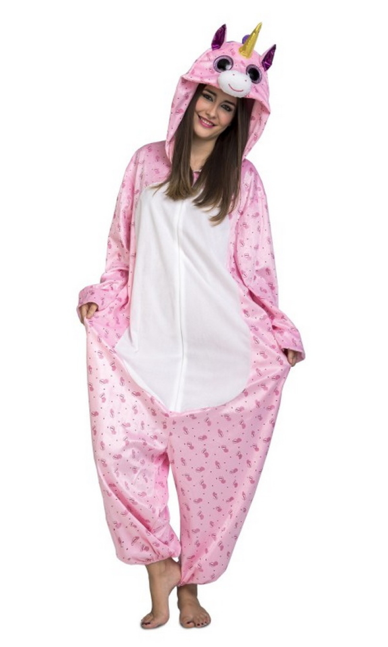 Cool Big Eyes Pink Unicorn - Adult Size Medium / Large