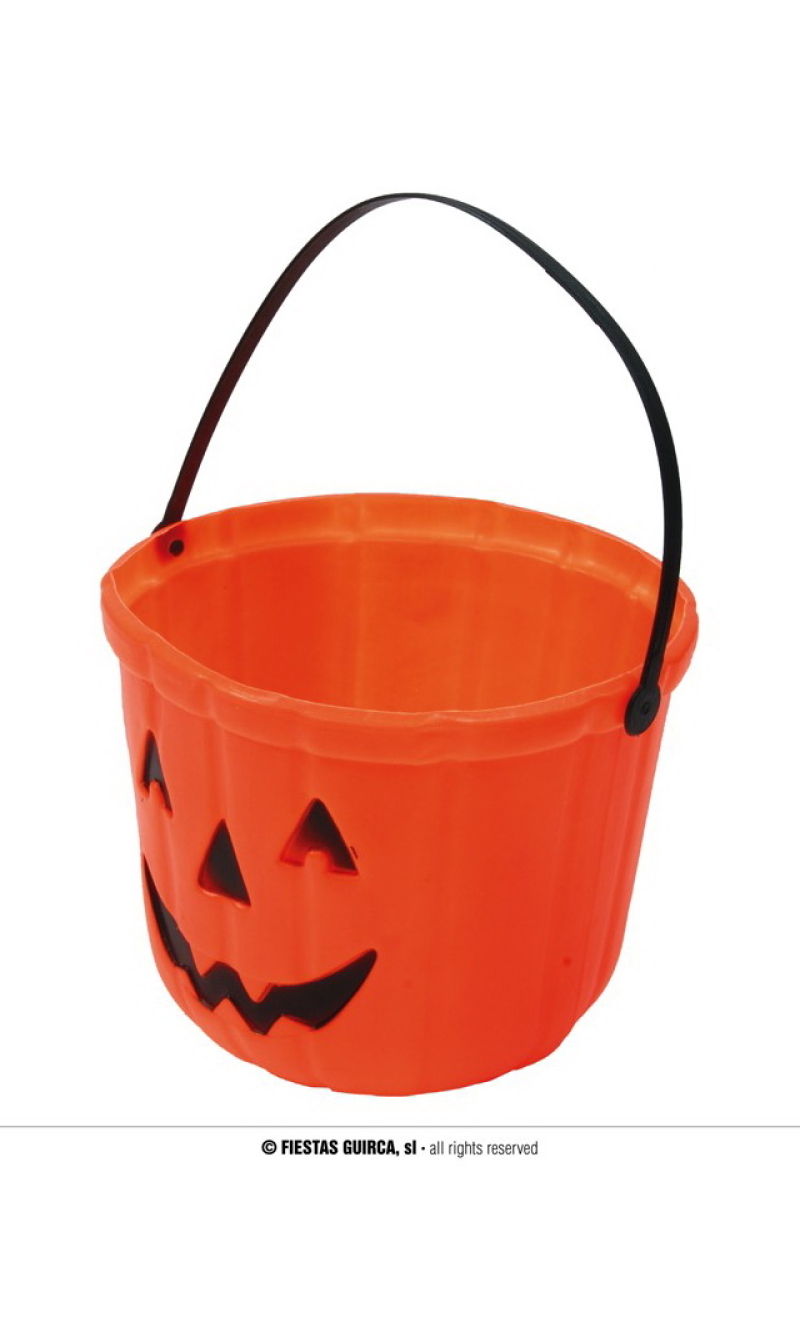 Orange Pumpkin Bucket 20cm
