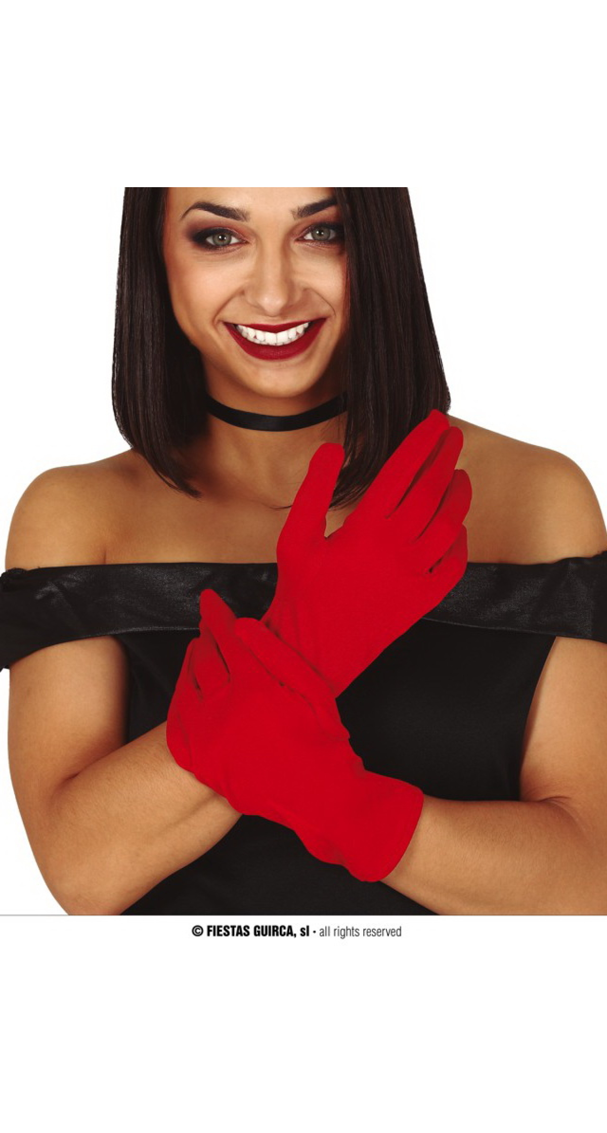 Adult's Red Gloves 25cm (Pair)