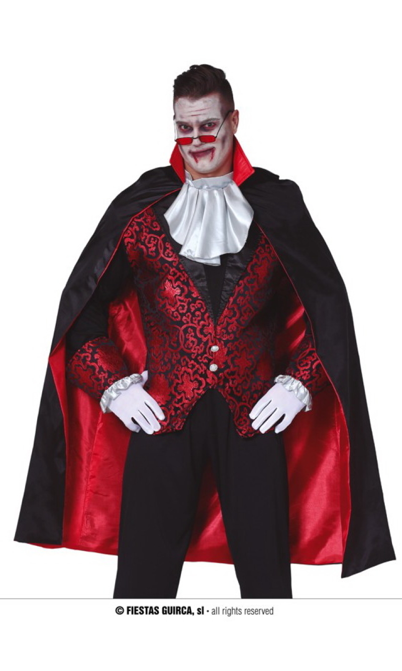 Black Cape With Red Lining 115cm