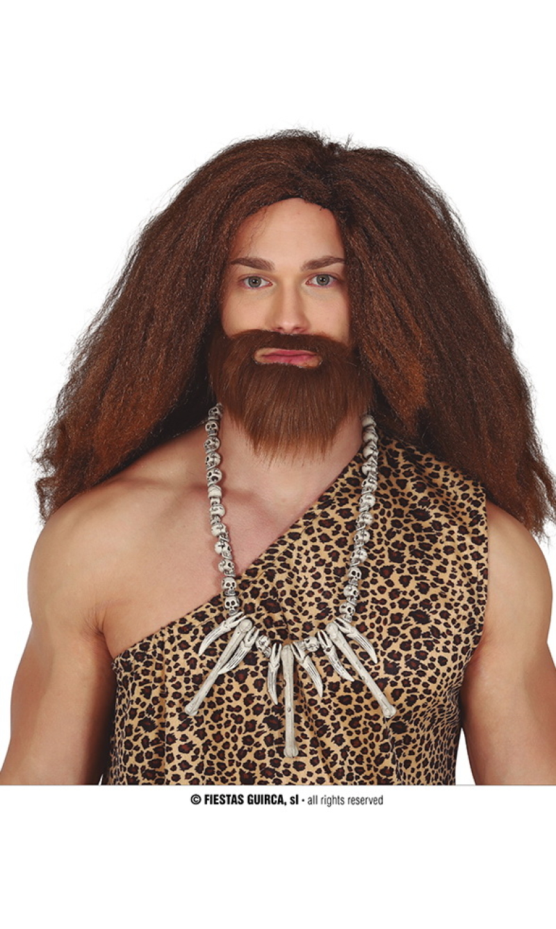 Caveman Necklace With Skulls