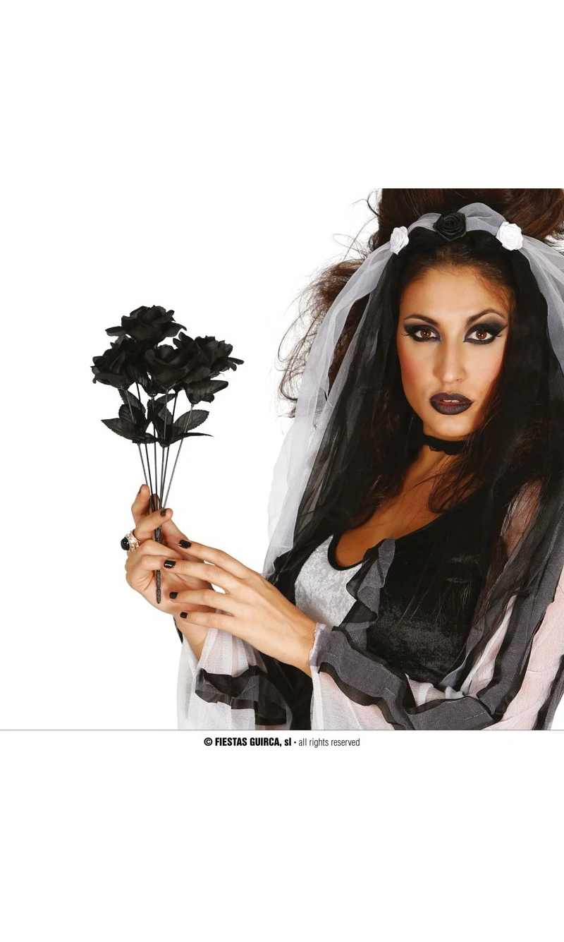 Black Roses Bouquet - 35cm