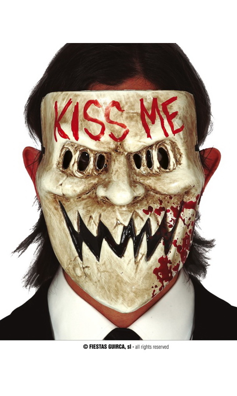 Kiss Me Purge Mask - Adult One Size
