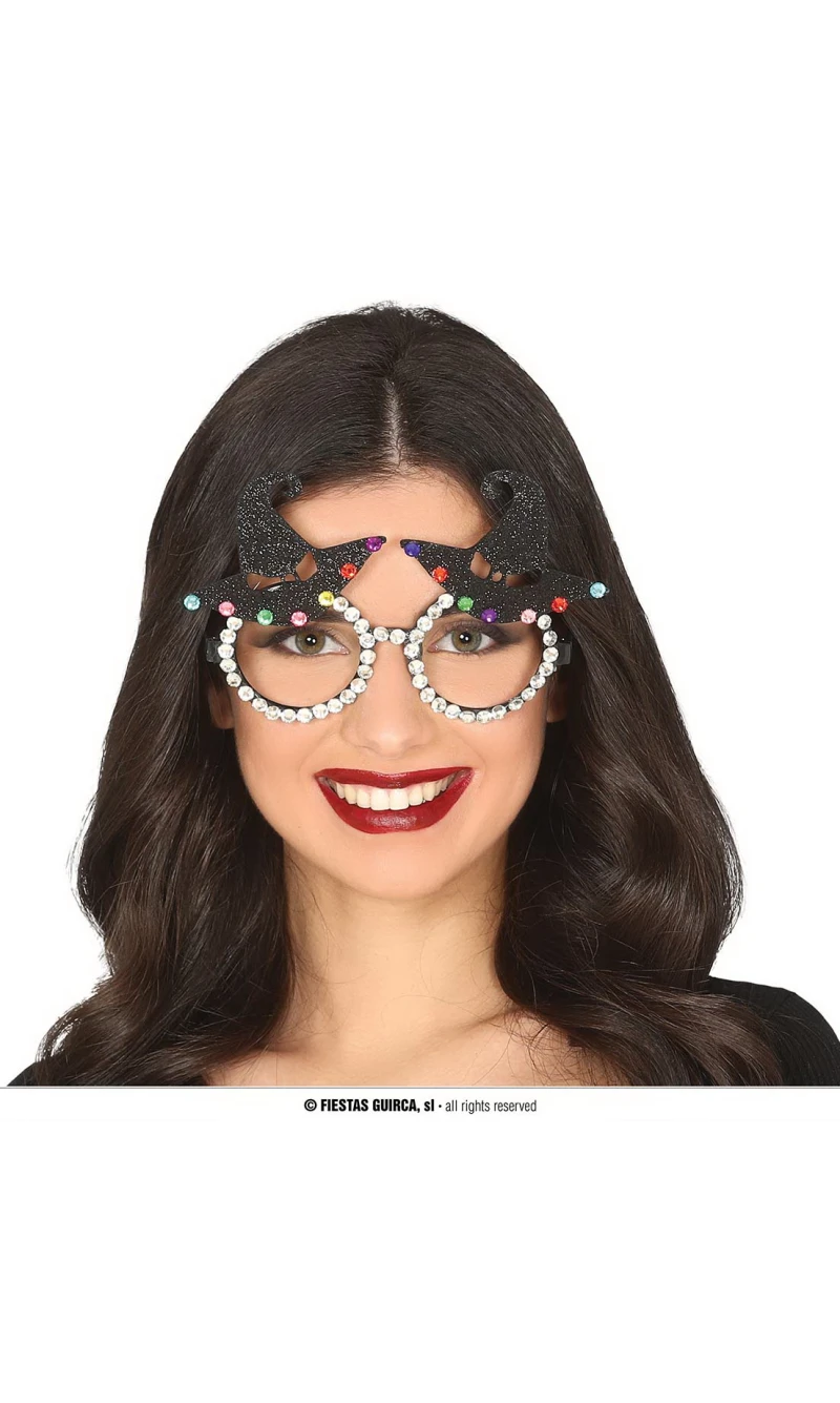 Sparkling Witch Hat Glasses