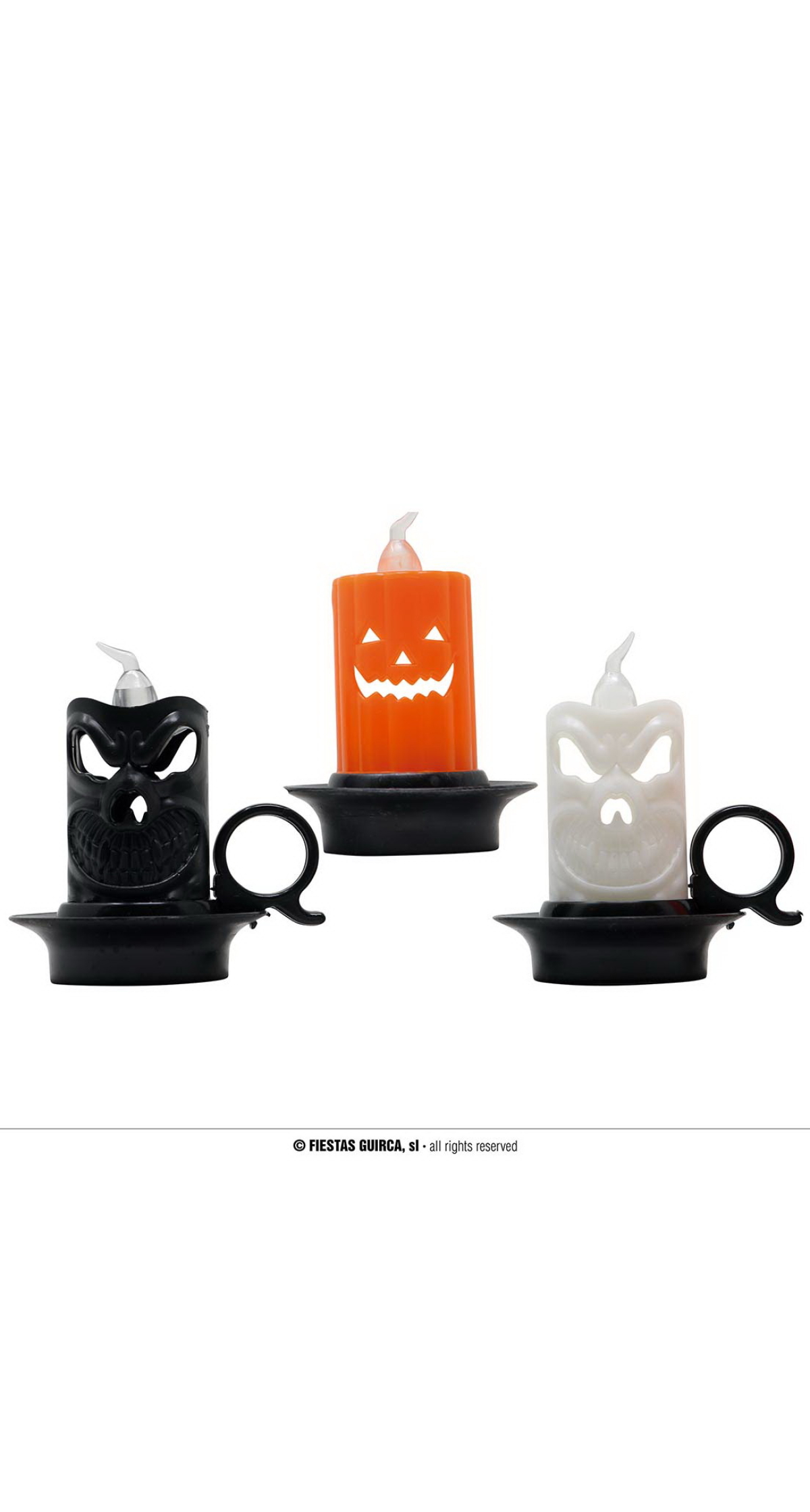Candle With Light (Assorted Colors) 7x8cm - 1pk