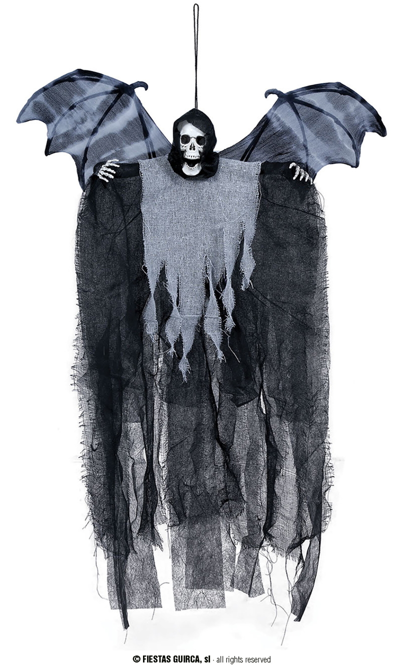 Hanging Skeleton With Wings 60cm