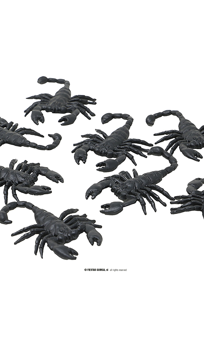 Halloween Scorpions Decoration 6cm - 8pk
