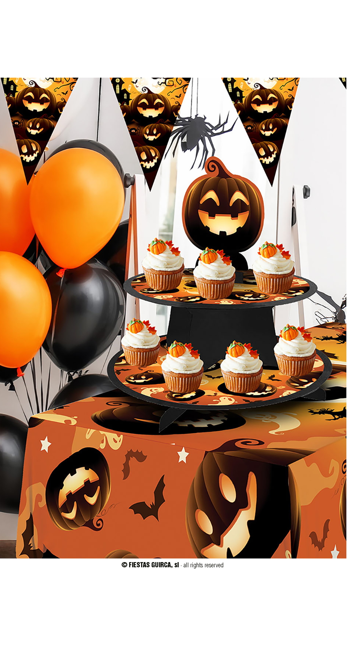 Halloween Pumpkin Cupcake Stand (3 Tier) - 36x28cm