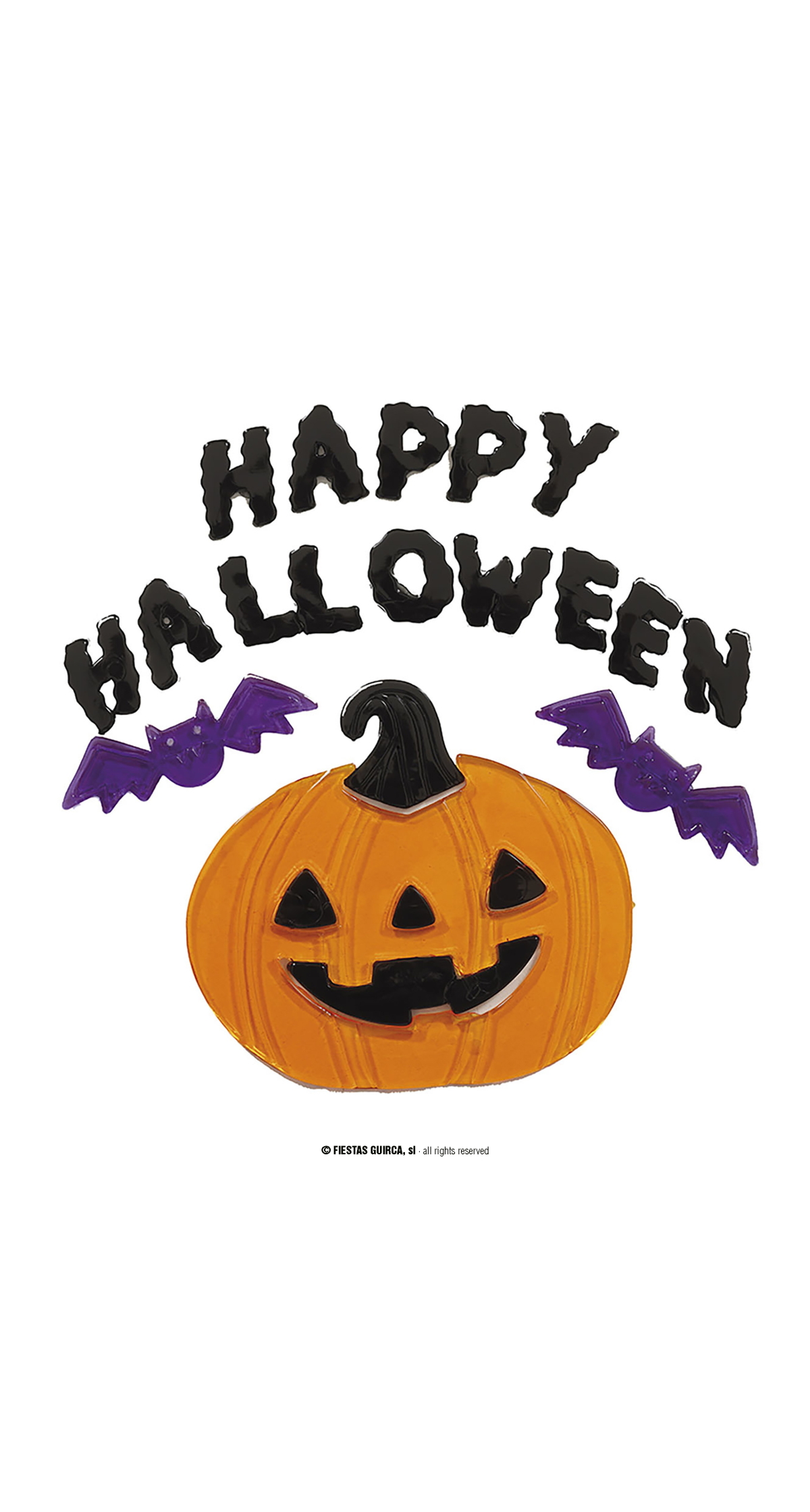 Halloween Gel Decoration Happy Halloween - 20x25cm