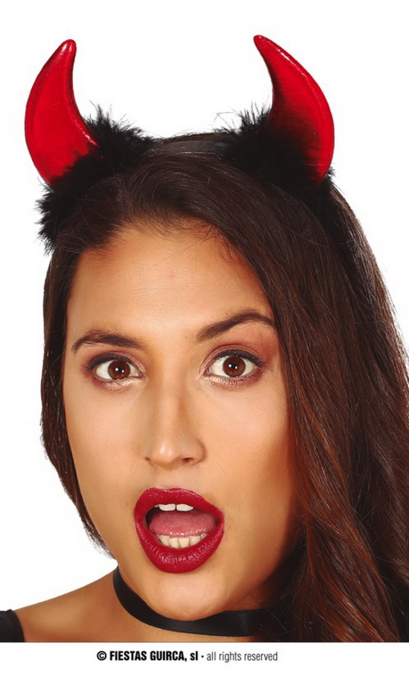 Demon Horns Headband - Adult One Size