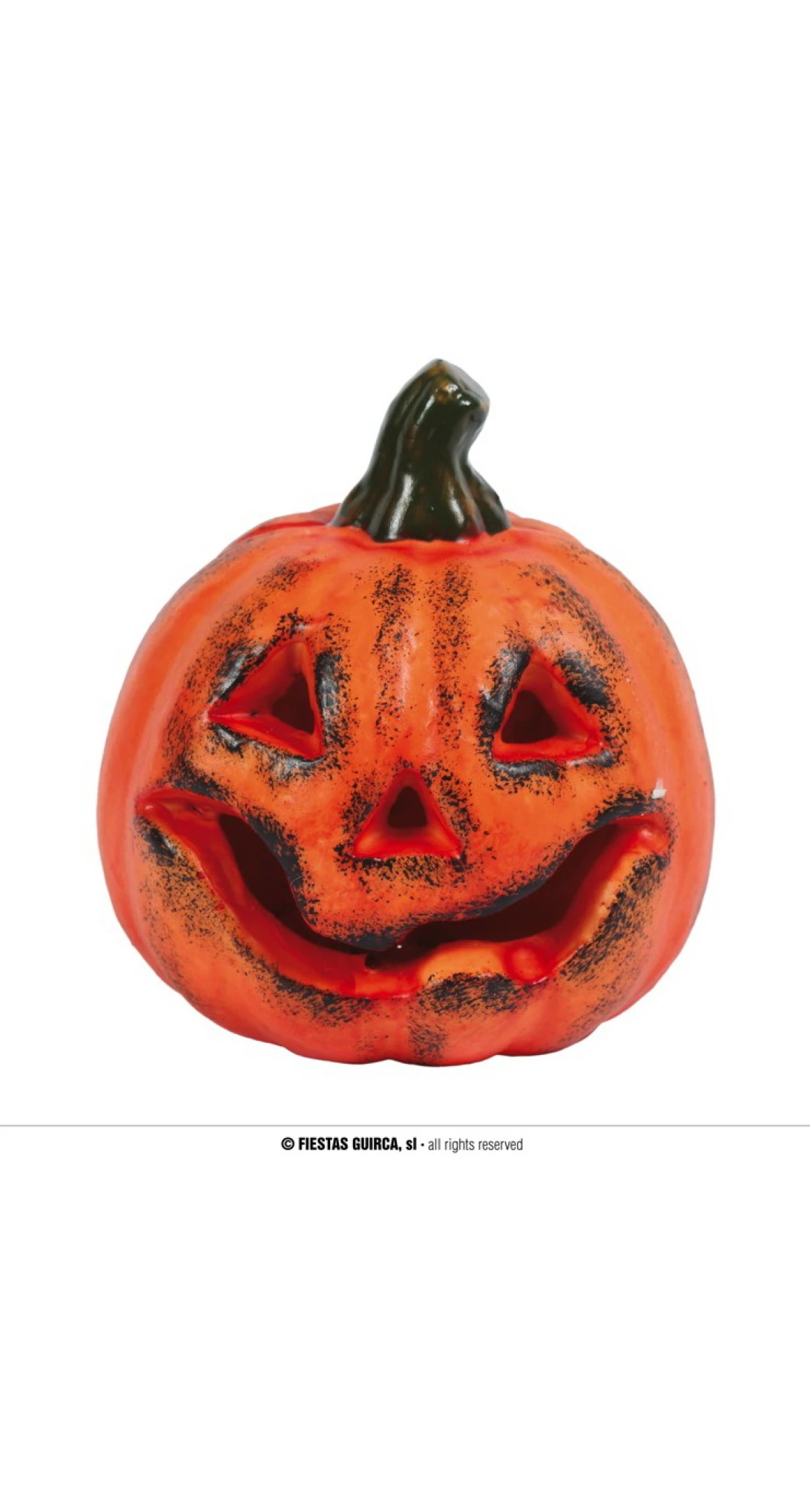 Pumpkin With Light Decoration 17cm