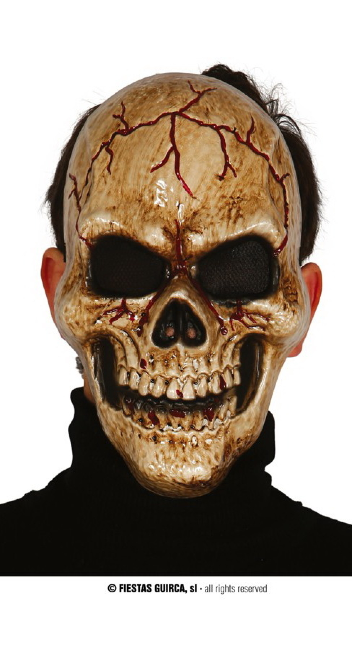 Dark Skull Mask (Careta Calavera De Las Tinieblas) - Adult One Size