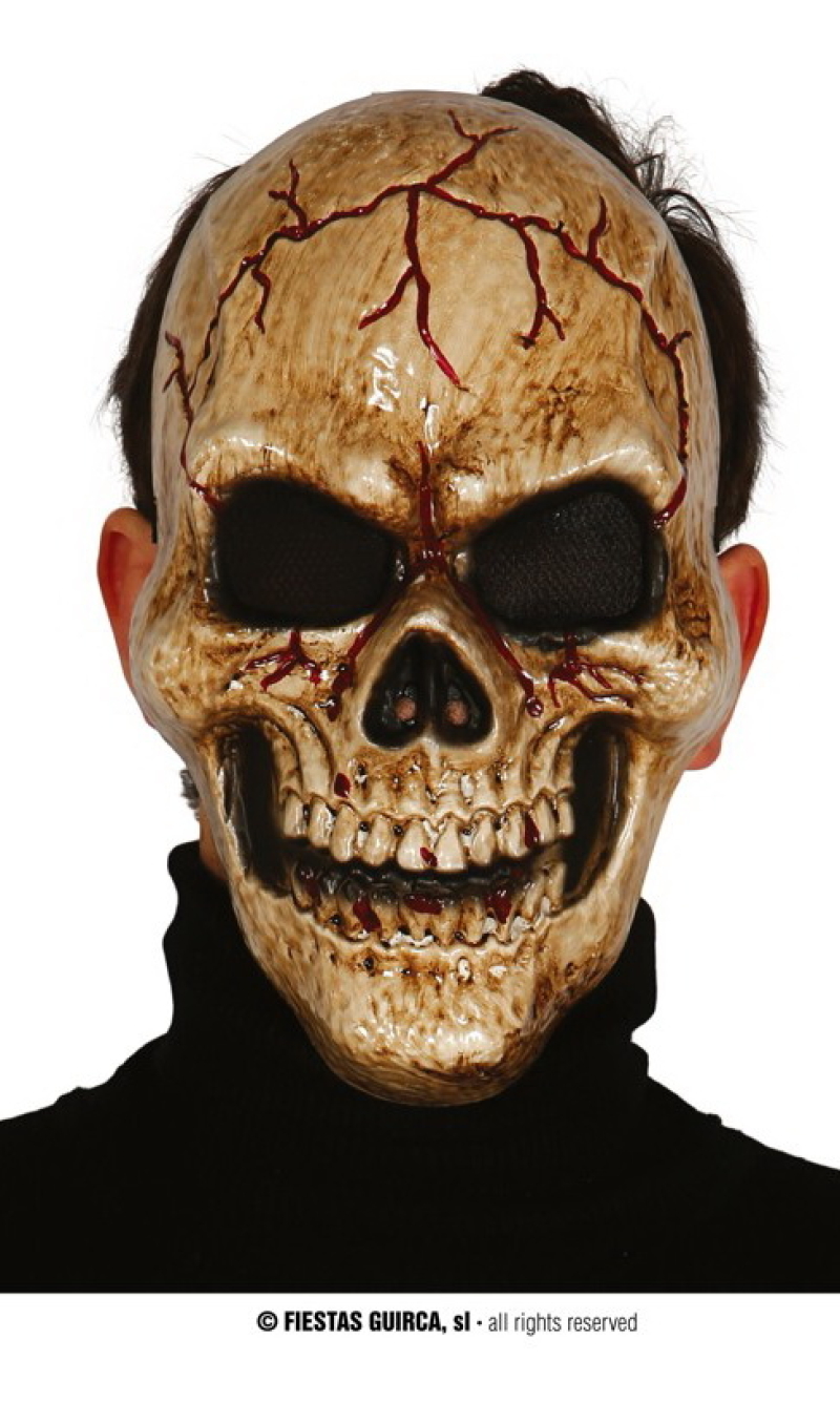 Dark Skull Mask (Careta Calavera De Las Tinieblas) - Adult One Size