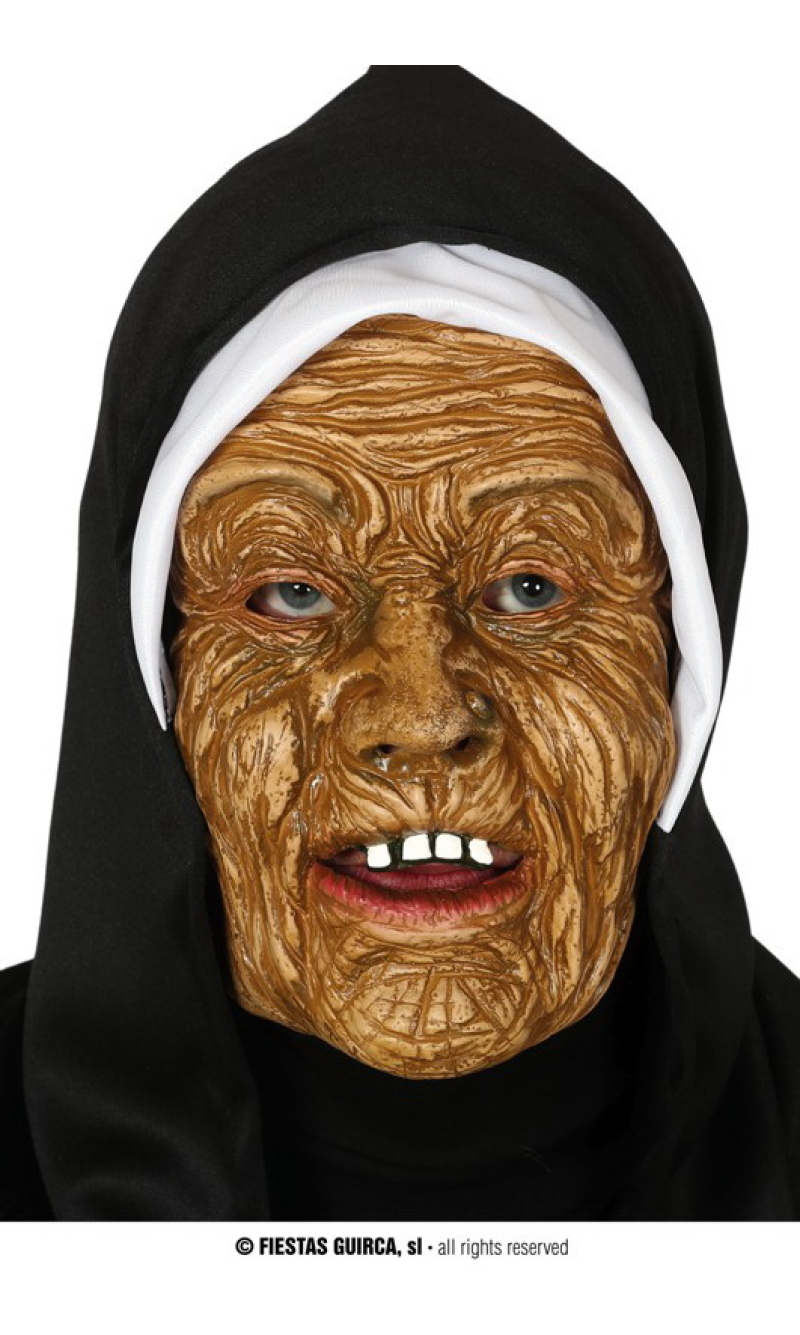 Nun Mask With Hood - Adult One Size