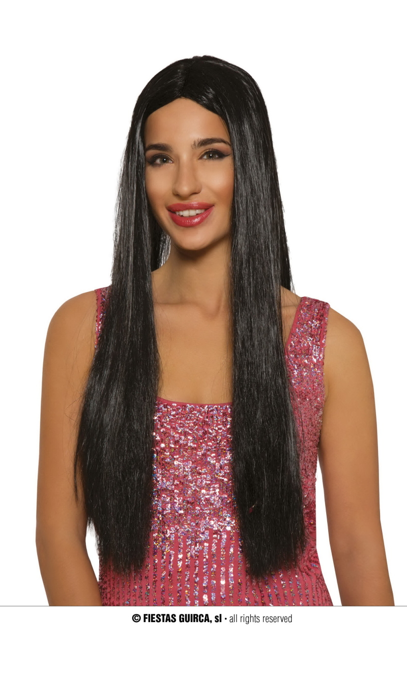Black Long Wig (Super Melena) - Adult One Size