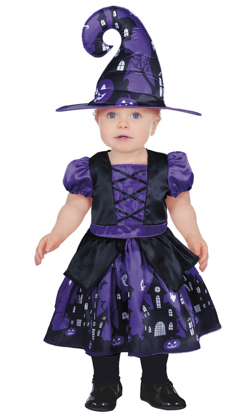 Cute Purple Witch Costume - Age 18 to 24 Months