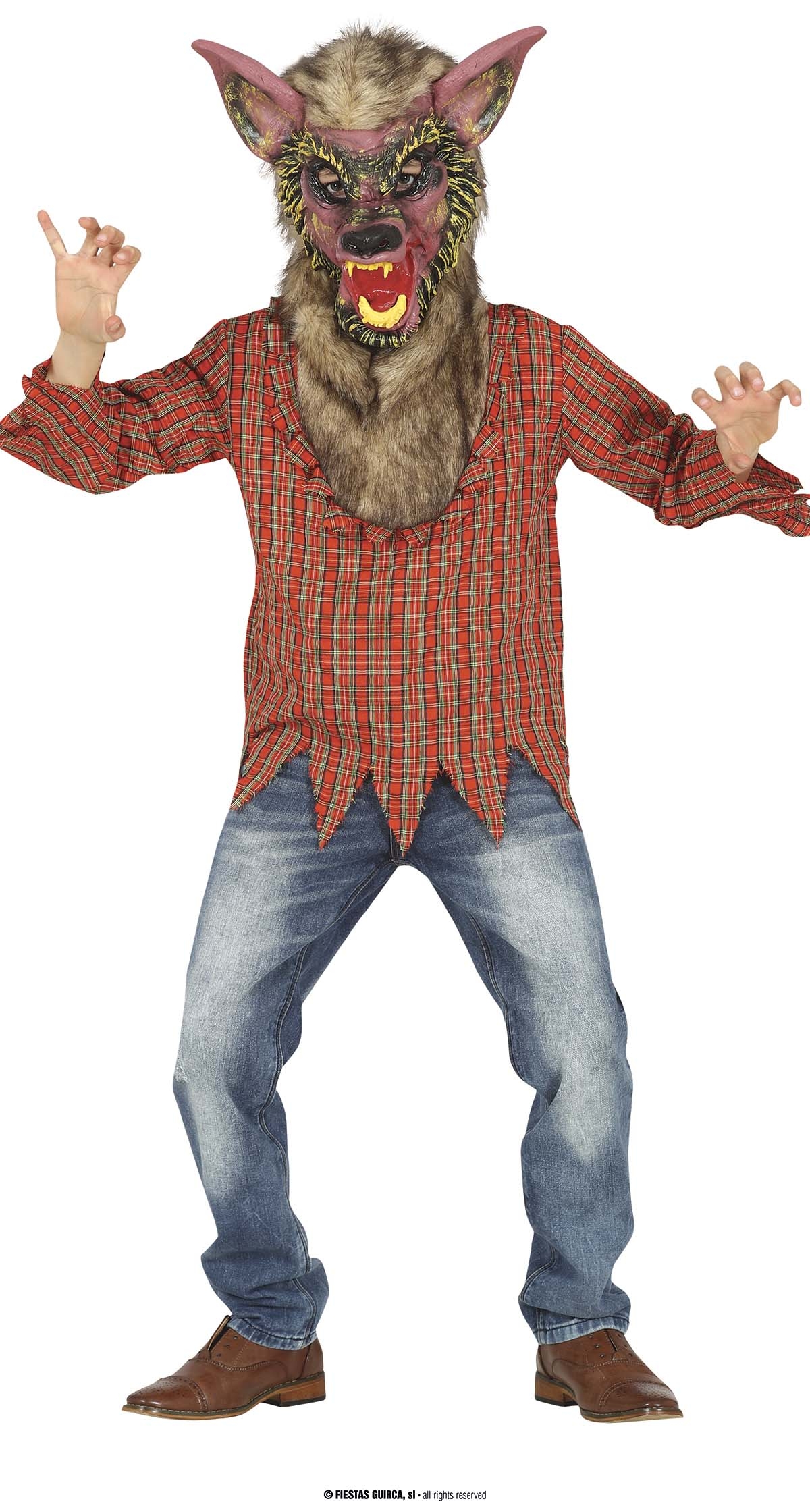Werewolf (Wolf) Costume - Age 7 to 9 Years
