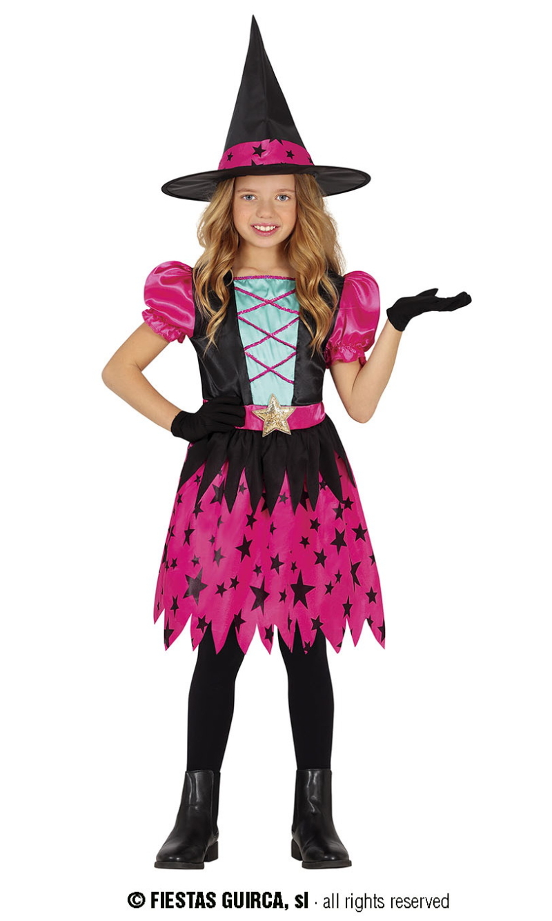 Pink Star Witch - Age 3 to 4 Years 