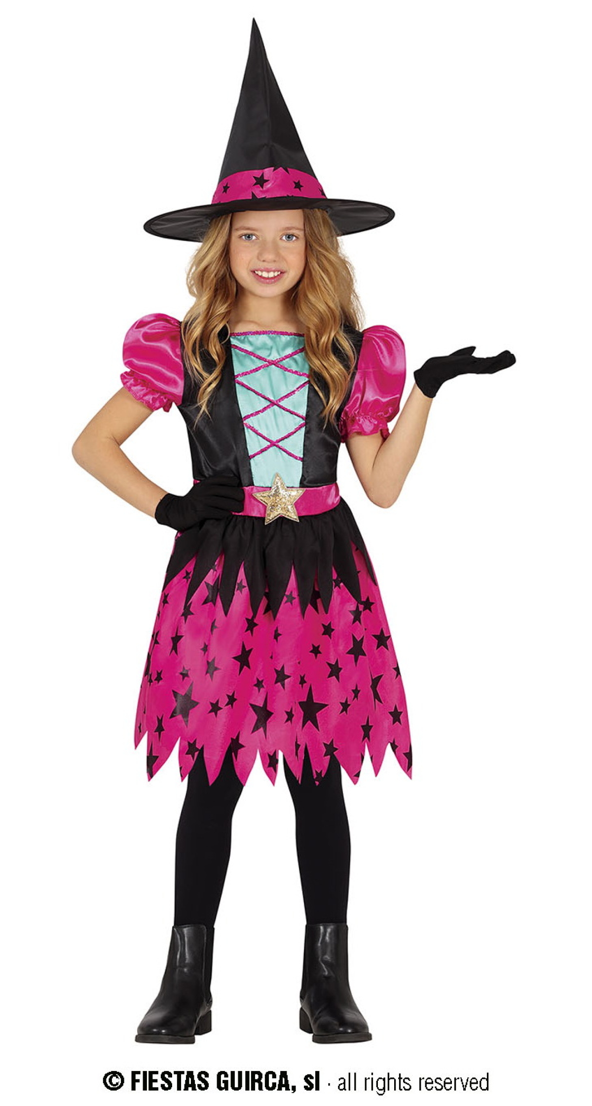 Pink Star Witch - Age 5 to 6 Years