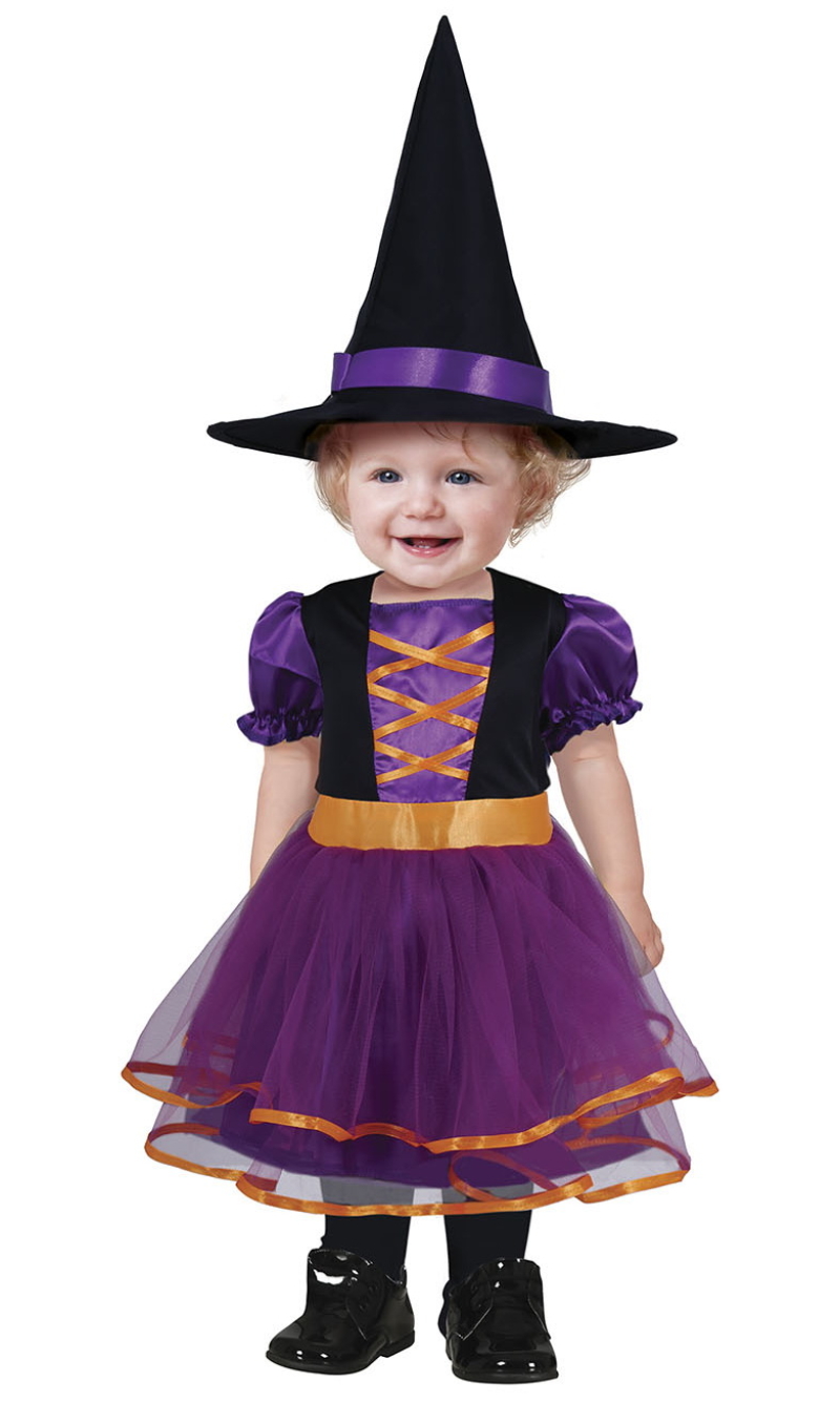 Purple Baby Witch Costume - Age 2 to 3 Years