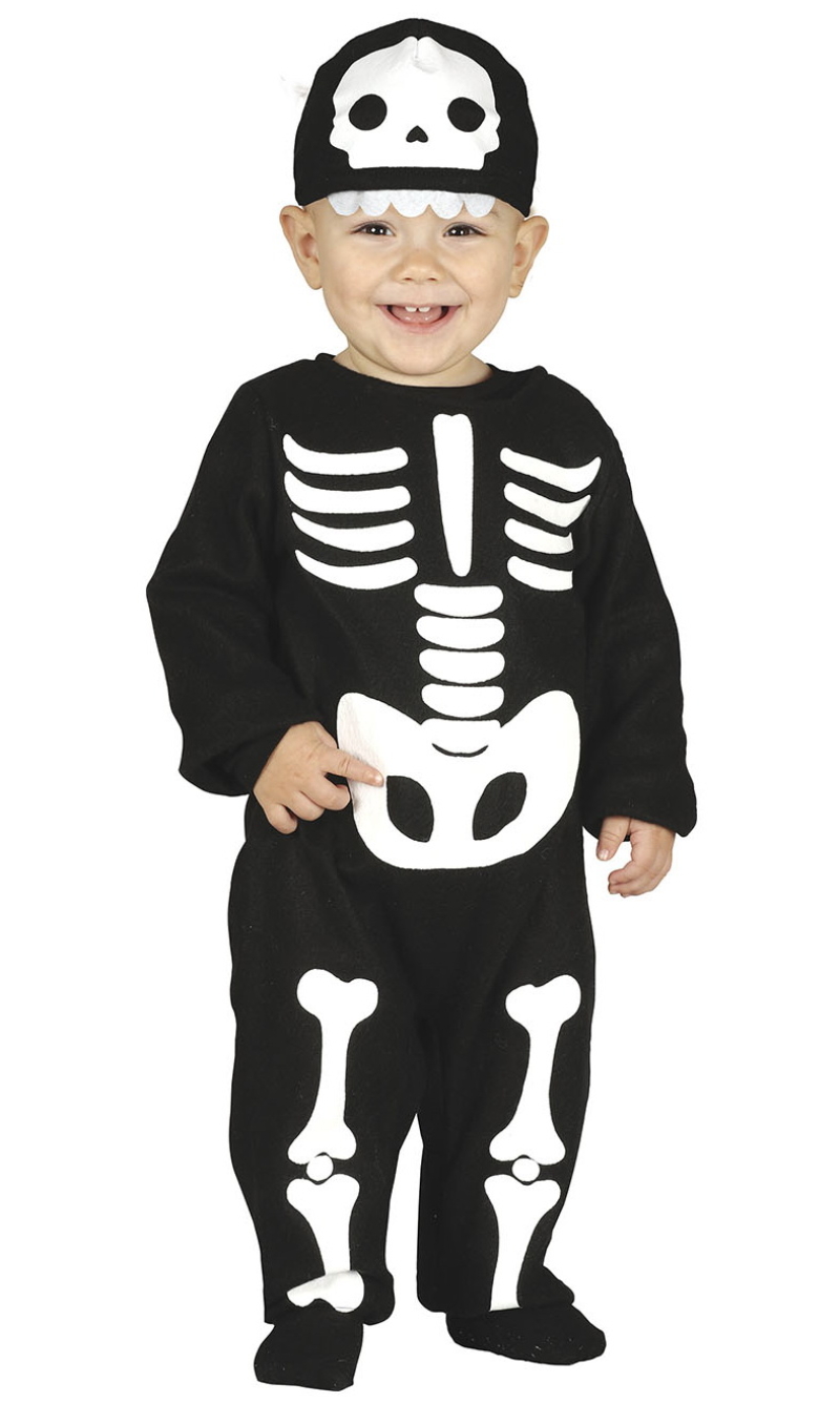 Cute Skeleton Toddler Costume - Age 2 to 3 Years