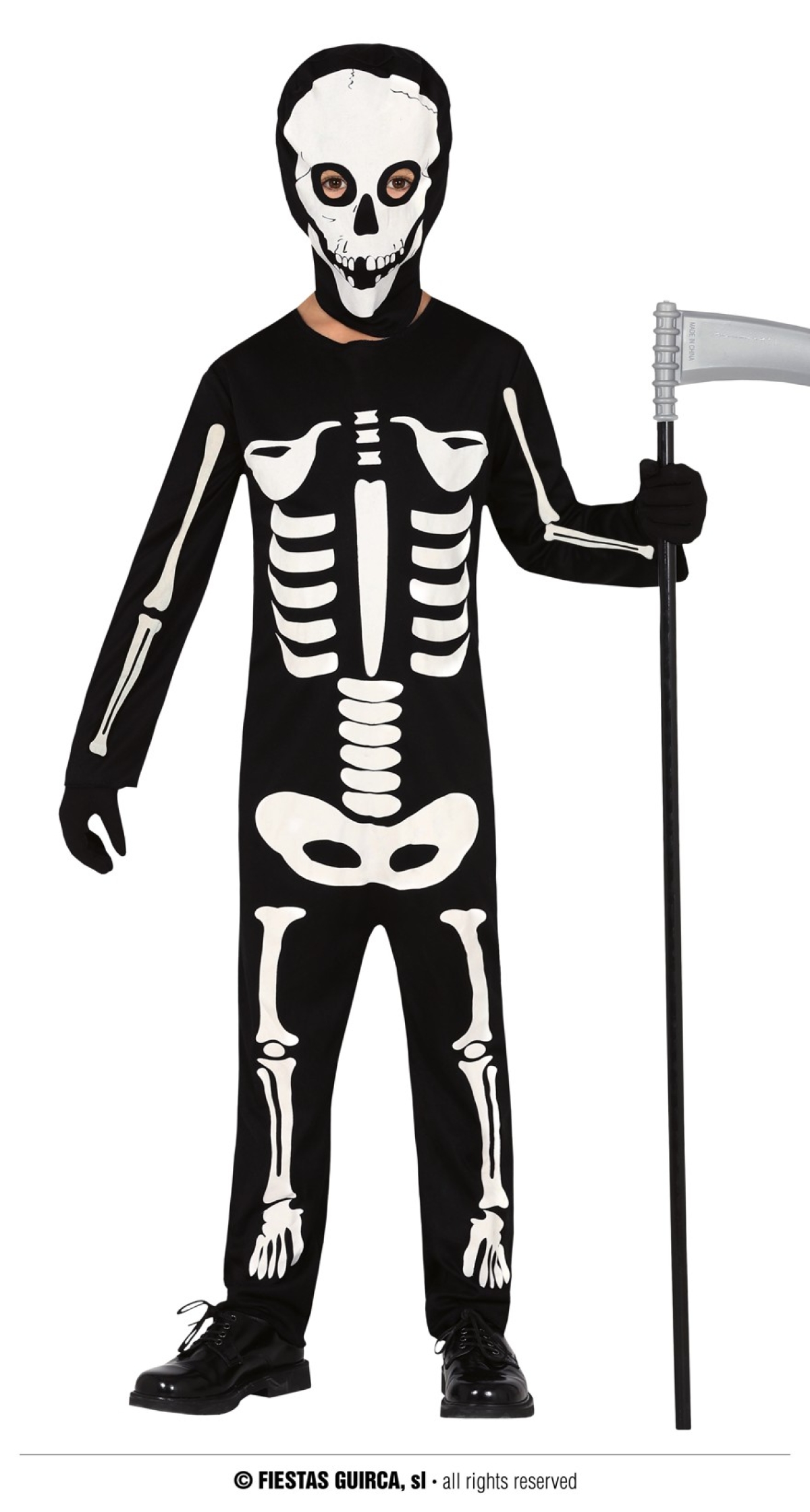 Skeleton Game Boy Costume - Age 5 to 6 Years